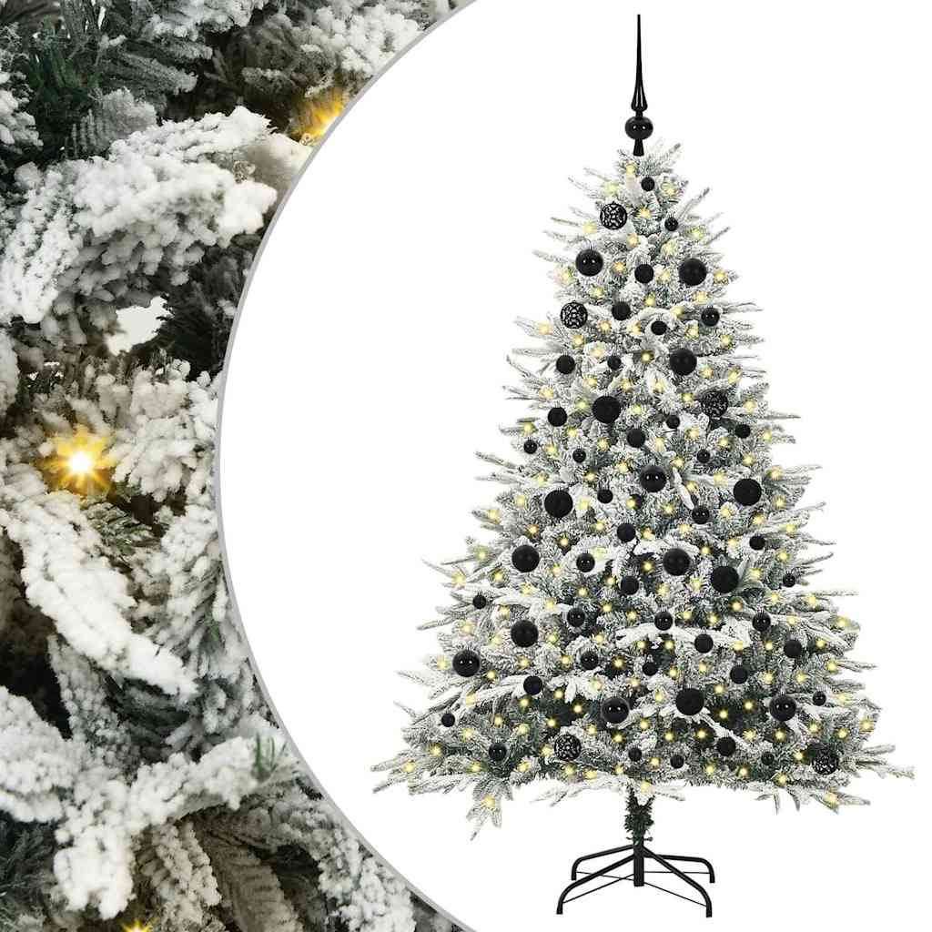Artificial Pre-lit Christmas Tree with Ball Set Green 70.9