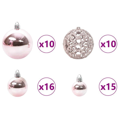 Artificial Pre-lit Christmas Tree with Ball Set Green 70.9