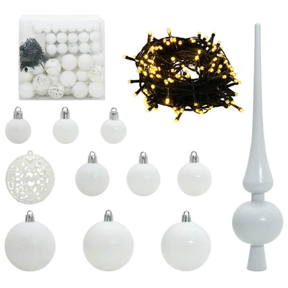 Artificial Pre-lit Christmas Tree with Ball Set Green 70.9