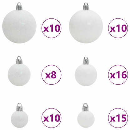 Artificial Pre-lit Christmas Tree with Ball Set Green 70.9