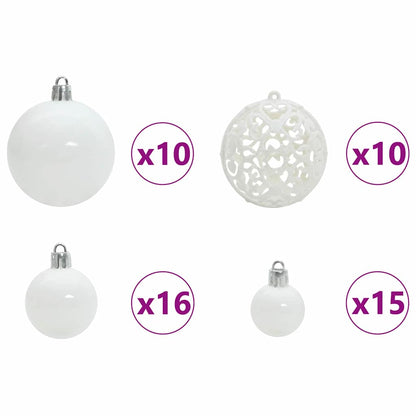 Artificial Pre-lit Christmas Tree with Ball Set Green 70.9