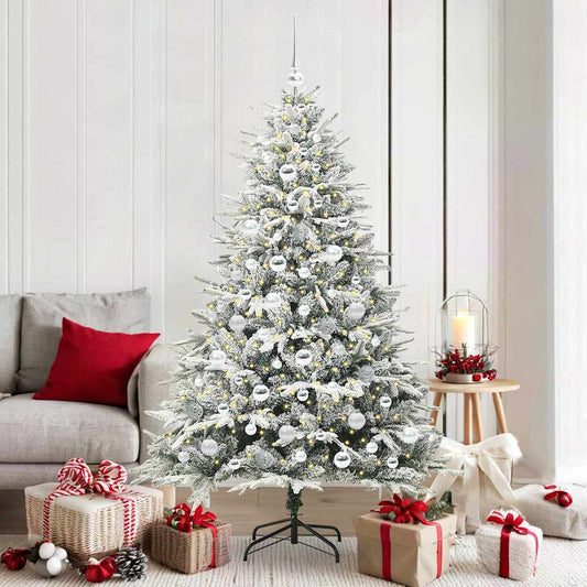 Artificial Pre-lit Christmas Tree with Ball Set Green 70.9
