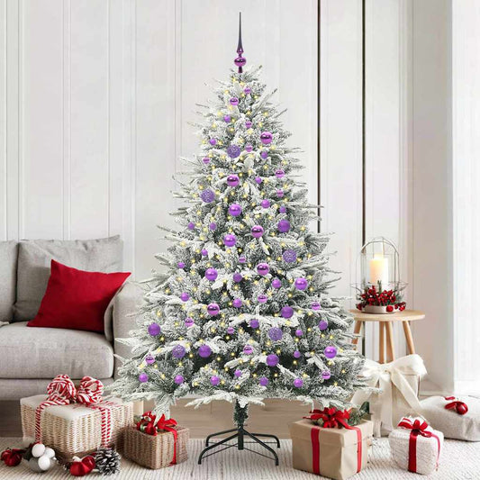 Artificial Pre-lit Christmas Tree with Ball Set Green 70.9