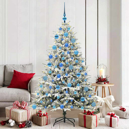 Artificial Pre-lit Christmas Tree with Ball Set Green 70.9