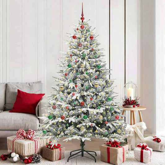 Artificial Pre-lit Christmas Tree with Ball Set Green 70.9