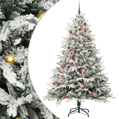 Artificial Pre-lit Christmas Tree with Ball Set Green 82.7