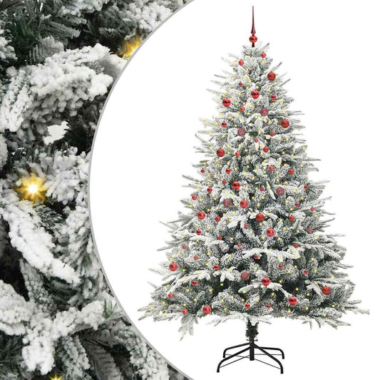 Artificial Pre-lit Christmas Tree with Ball Set Green 82.7