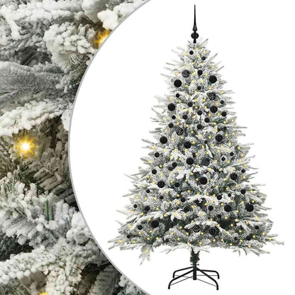 Artificial Pre-lit Christmas Tree with Ball Set Green 82.7