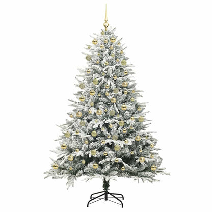 Artificial Pre-lit Christmas Tree with Ball Set Green 82.7