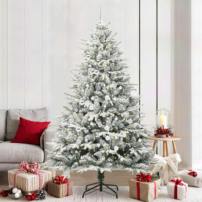 Artificial Pre-lit Christmas Tree with Ball Set Green 82.7