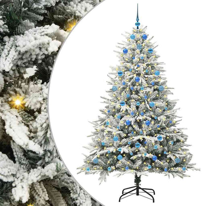 Artificial Pre-lit Christmas Tree with Ball Set Green 82.7