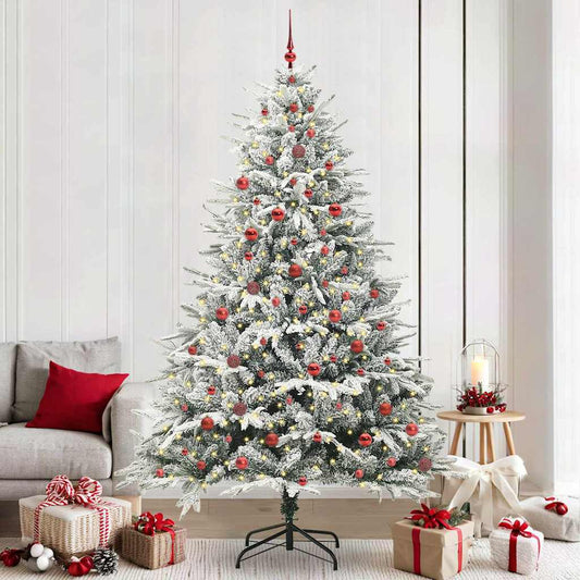 Artificial Pre-lit Christmas Tree with Ball Set Green 94.5