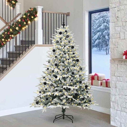Artificial Pre-lit Christmas Tree with Ball Set Green 94.5