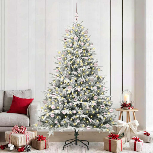 Artificial Pre-lit Christmas Tree with Ball Set Green 94.5