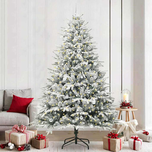 Artificial Pre-lit Christmas Tree with Ball Set Green 94.5