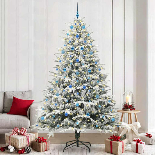 Artificial Pre-lit Christmas Tree with Ball Set Green 94.5