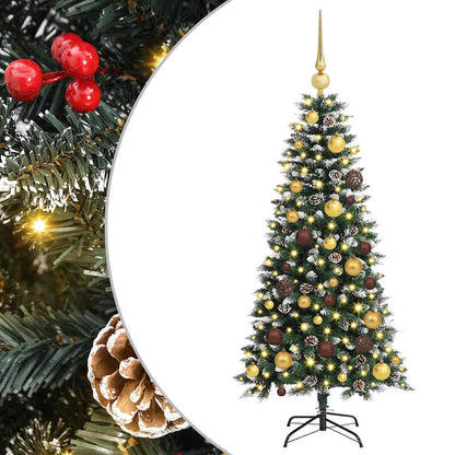 Artificial Christmas Tree with 150 LEDs Green 47.24 in