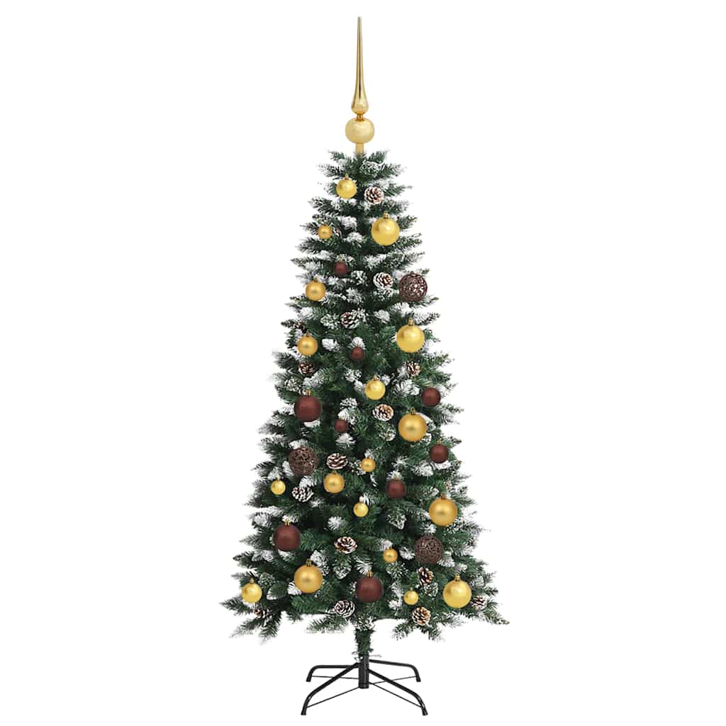Artificial Christmas Tree with 150 LEDs Green 47.24 in