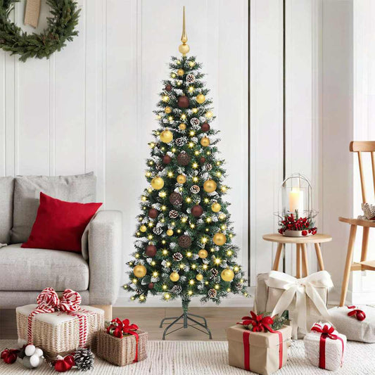 Artificial Christmas Tree with 150 LEDs Green 66 x 66 x 150 cm