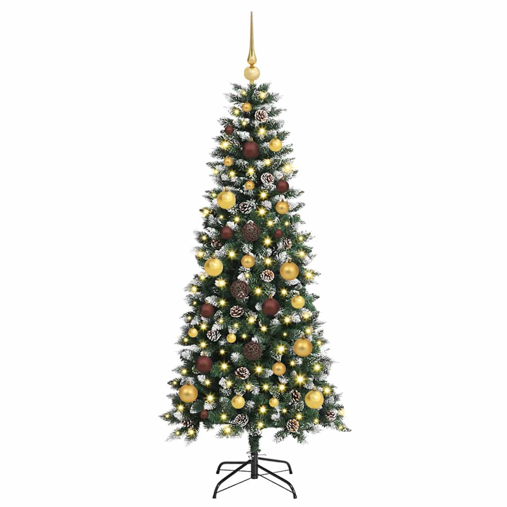 Artificial Christmas Tree with 150 LEDs Green 66 x 66 x 150 cm