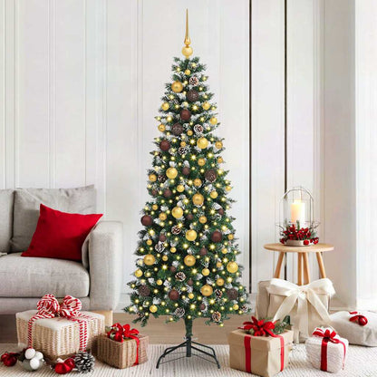 Artificial Christmas Tree with 300 LEDs Green 70.87 in