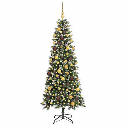Artificial Christmas Tree with 300 LEDs Green 70.87 in