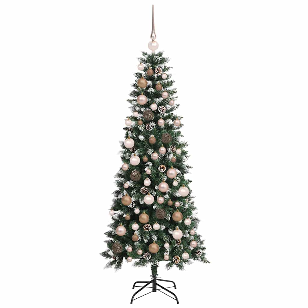 Artificial Christmas Tree with 300 LEDs Green 70.87 in