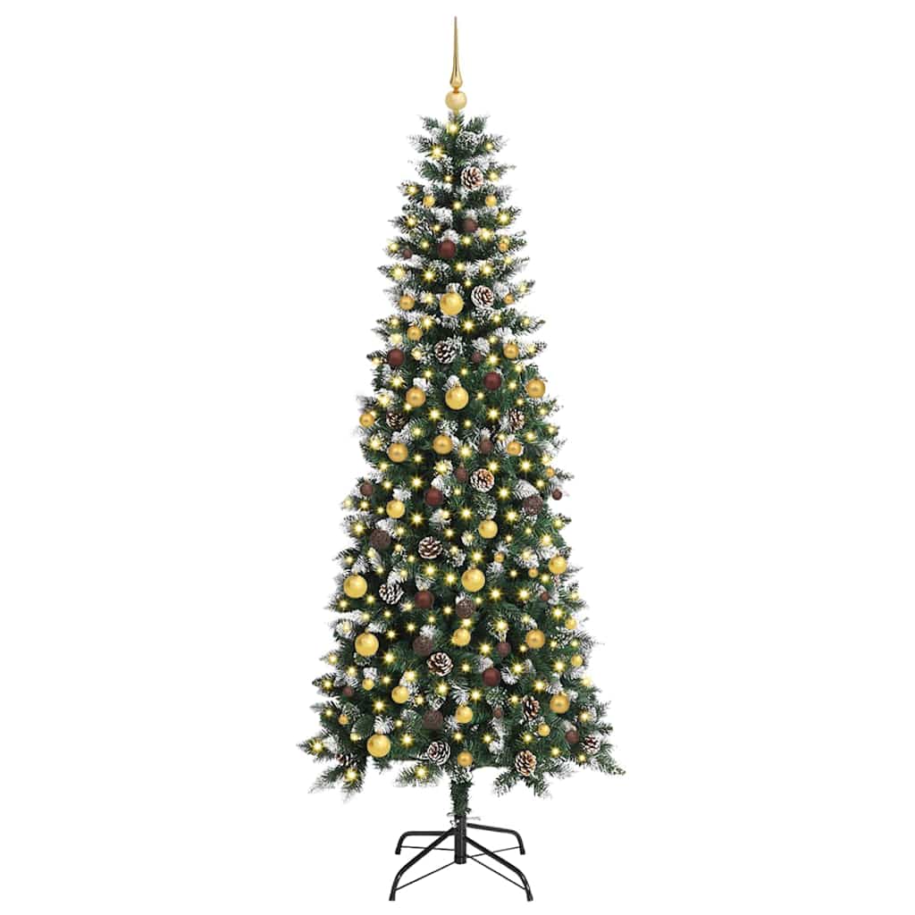 Artificial Christmas Tree with 300 LEDs Green 86 x 86 x 210 cm