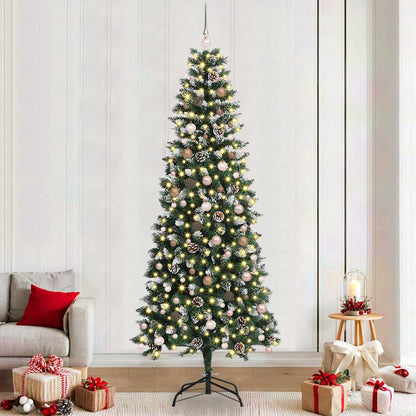 Artificial Christmas Tree with 300 LEDs Green 94.49 in