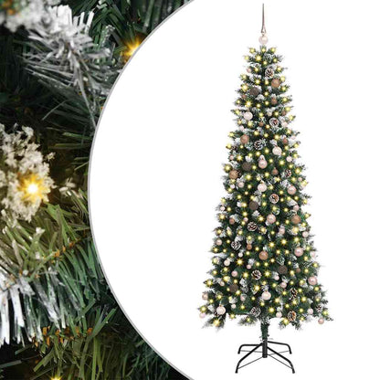 Artificial Christmas Tree with 300 LEDs Green 94.49 in
