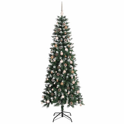 Artificial Christmas Tree with 300 LEDs Green 94.49 in