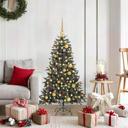 Artificial Christmas Tree with 150 LEDs Green 68 x 68 x 120 cm