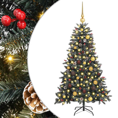 Artificial Christmas Tree with 150 LEDs Green 59.06 in