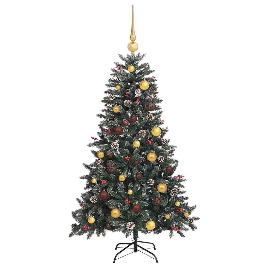 Artificial Christmas Tree with 150 LEDs Green 59.06 in