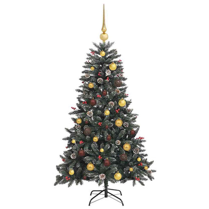 Artificial Christmas Tree with 150 LEDs Green 59.06 in
