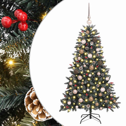 Artificial Christmas Tree with 150 LEDs Green 59.06 in