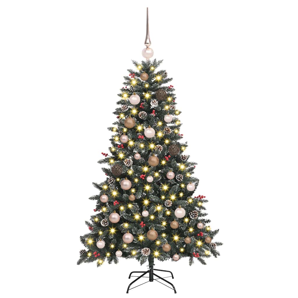 Artificial Christmas Tree with 150 LEDs Green 59.06 in