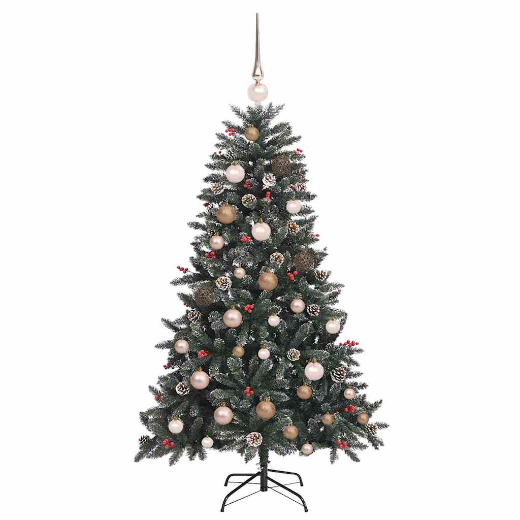 Artificial Christmas Tree with 150 LEDs Green 59.06 in