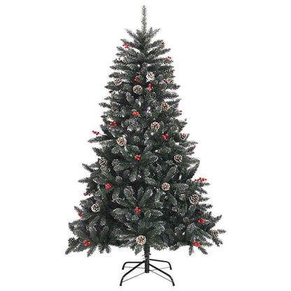 Artificial Christmas Tree with 150 LEDs Green 59.06 in