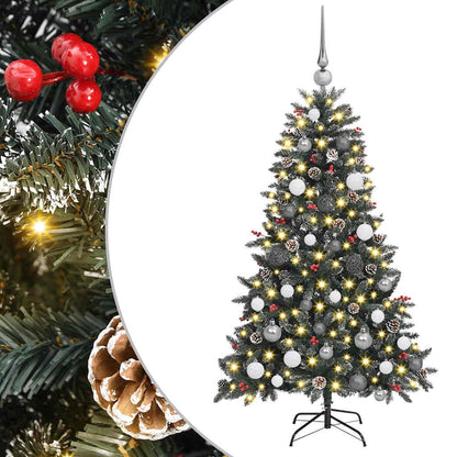 Artificial Christmas Tree with 150 LEDs Green 59.06 in