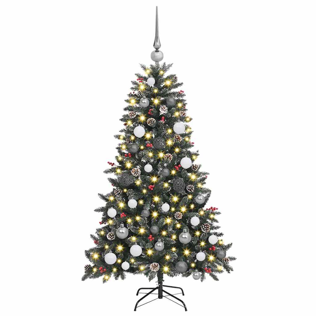 Artificial Christmas Tree with 150 LEDs Green 59.06 in