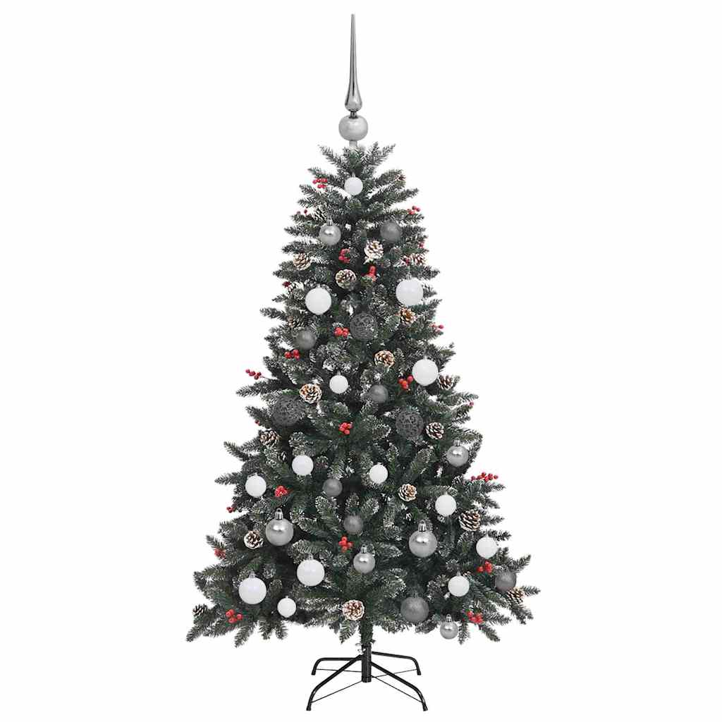 Artificial Christmas Tree with 150 LEDs Green 59.06 in