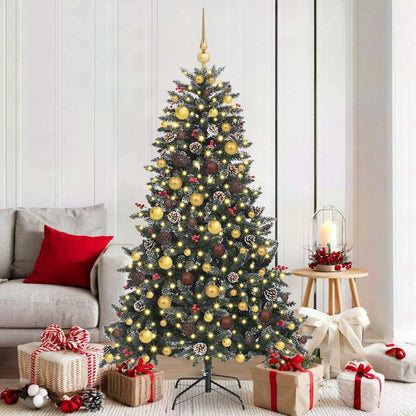 Artificial Christmas Tree with 300 LEDs Green 70.87 in