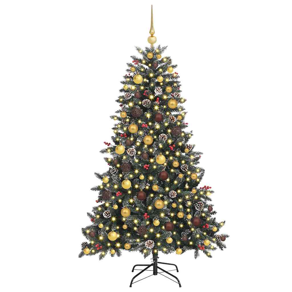 Artificial Christmas Tree with 300 LEDs Green 70.87 in