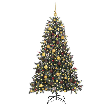 Artificial Christmas Tree with 300 LEDs Green 70.87 in