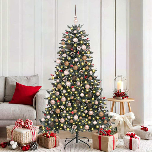 Artificial Christmas Tree with 300 LEDs Green 99 x 99 x 180 cm