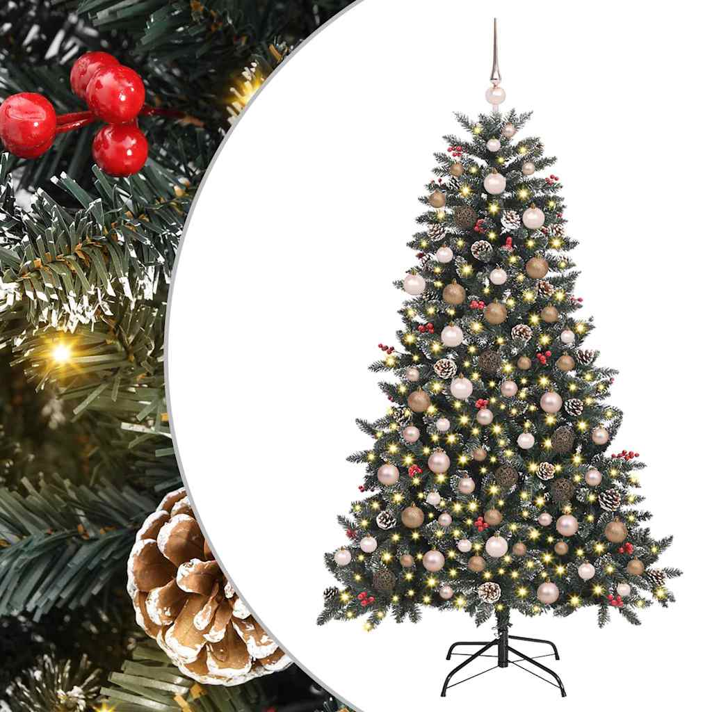 Artificial Christmas Tree with 300 LEDs Green 99 x 99 x 180 cm