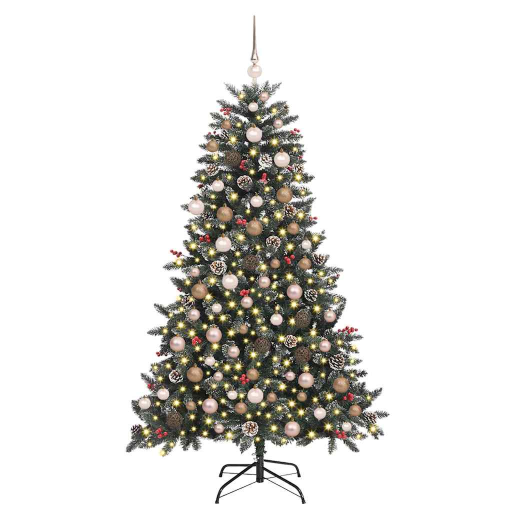 Artificial Christmas Tree with 300 LEDs Green 99 x 99 x 180 cm