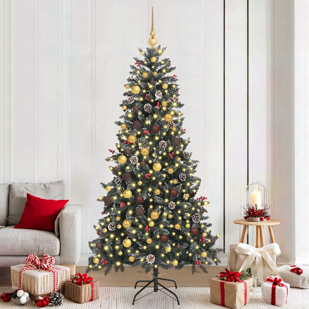 Artificial Christmas Tree with Stand Green 114 x 114 x 210 cm