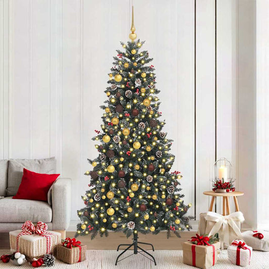 Artificial Christmas Tree with Stand Green 114 x 114 x 210 cm